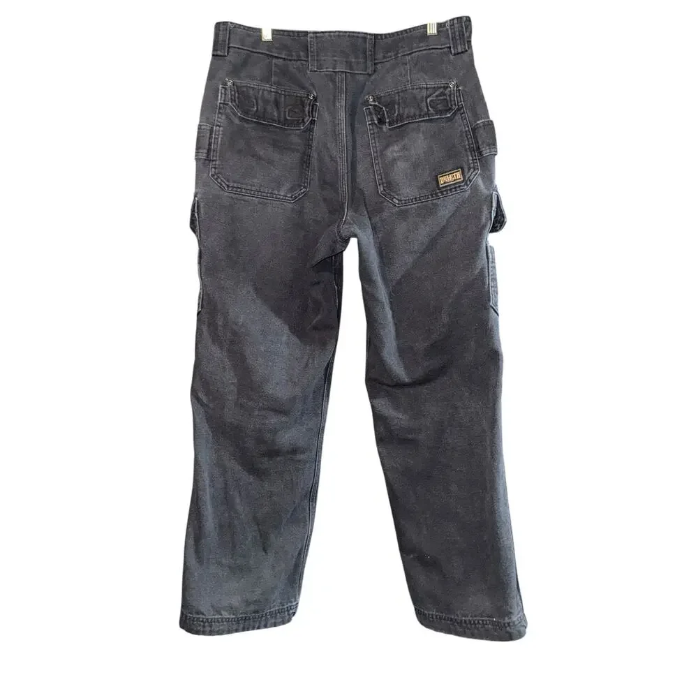 Duluth Trading Canvas Cargo Pants Men's 34x28 Utility Workwear Thick Outdoor‎